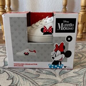 Disney Minnie Mouse Toddler/Kids White and Red Sneakers